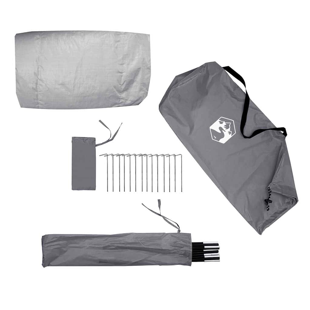 Alagút sátor tetővel szürke és narancs 328 x 228 x 115 cm