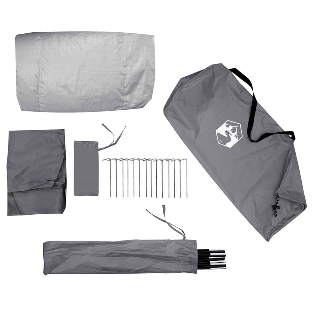 Alagút sátor tetővel szürke és narancs 318 x 275 x 140 cm