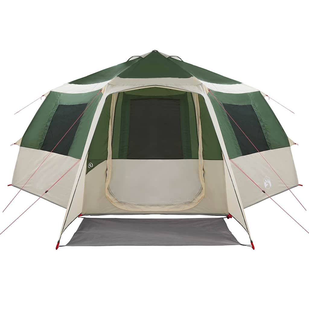 Cabin tent 12-person tetővel zöld és szürke 500 x 500 x 294 cm