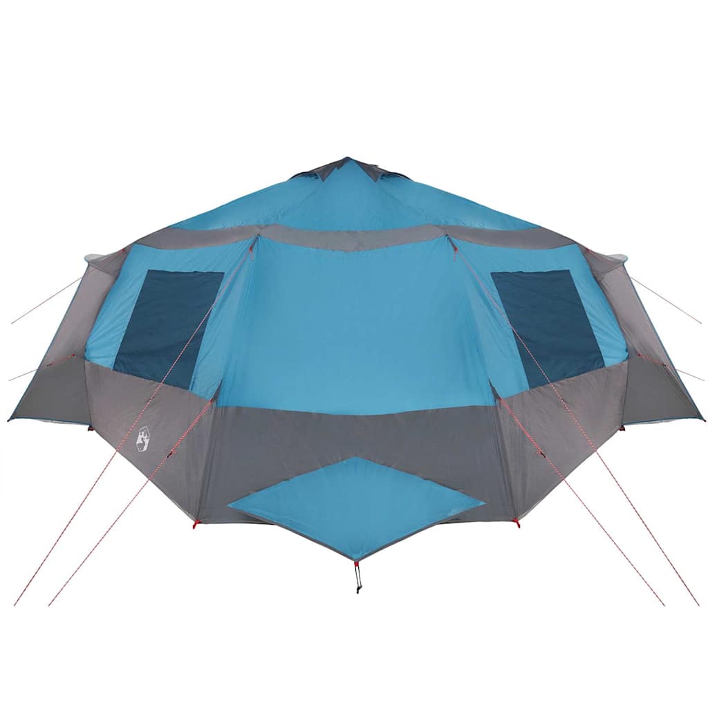 Cabin tent 12-person tetővel kék és szürke 500 x 500 x 294 cm