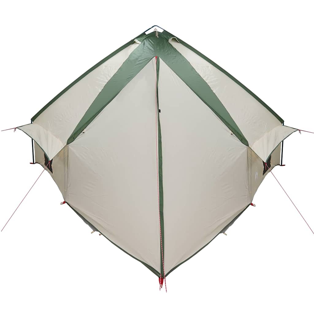 Teepee sátor 10 fős tetővel zöld és fehér 567 x 470 x 242 cm
