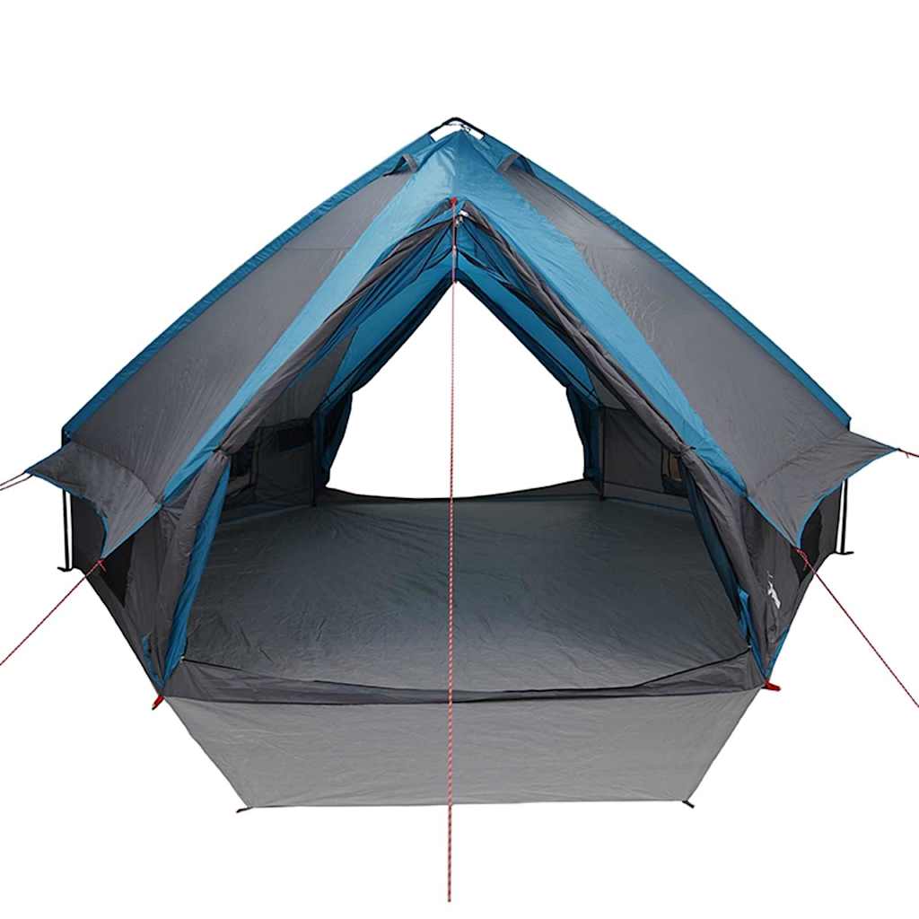 Teepee sátor 10 fős tetővel kék és szürke 567 x 470 x 242 cm