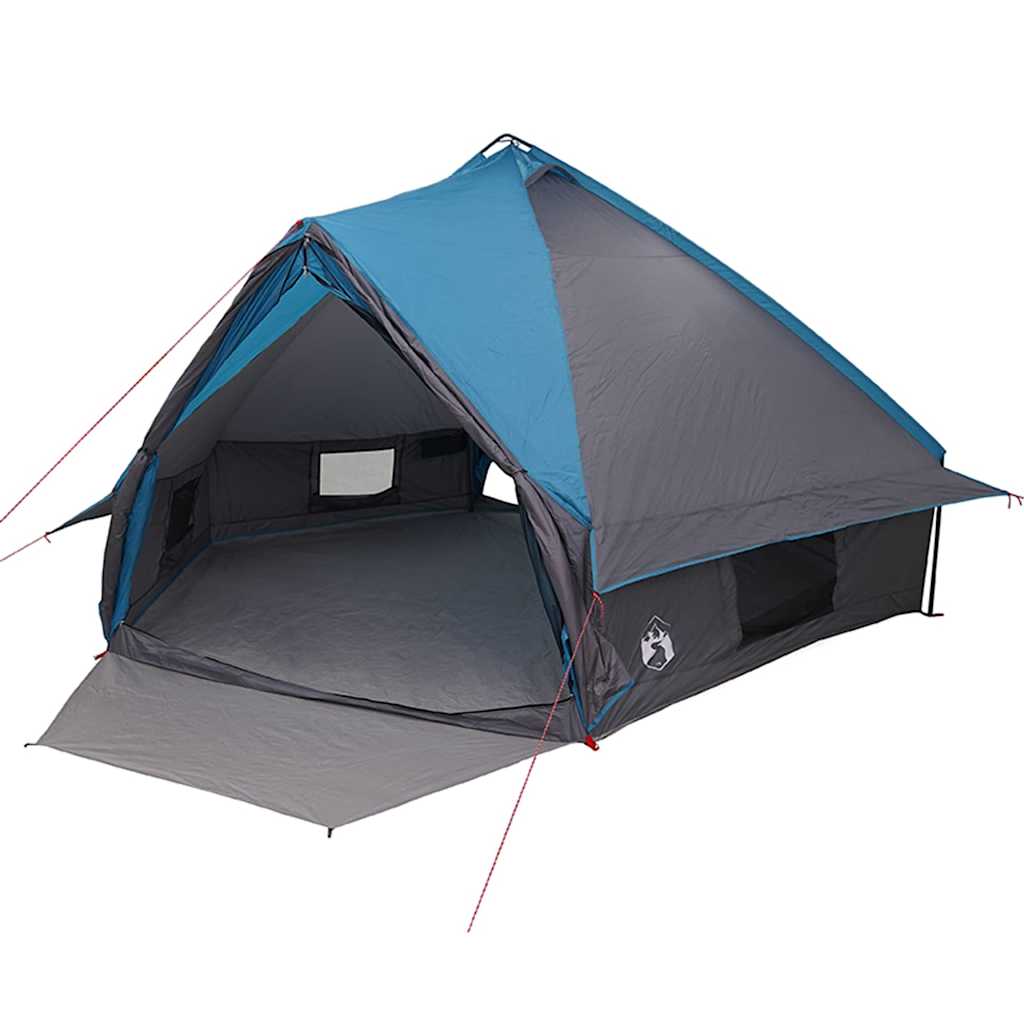 Teepee sátor 10 fős tetővel kék és szürke 567 x 470 x 242 cm