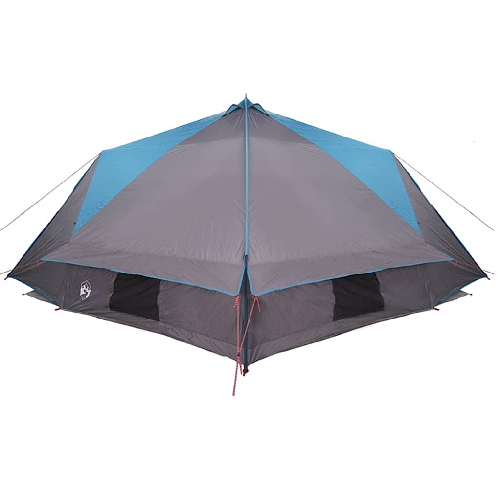 Teepee sátor 10 fős tetővel kék és szürke 567 x 470 x 242 cm