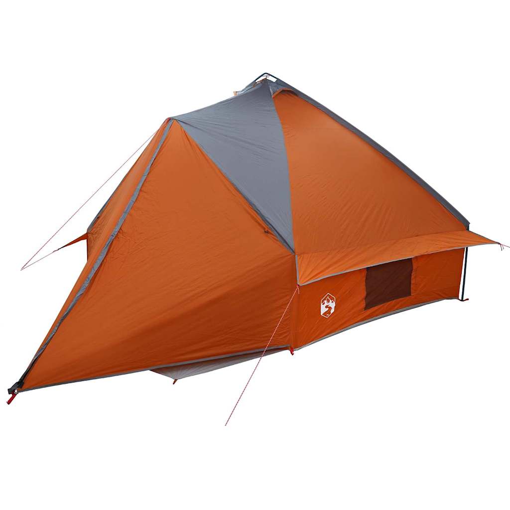 Teepee sátor 10 fős szürke és narancs 567 x 470 x 242 cm