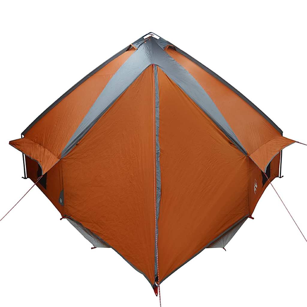 Teepee sátor 10 fős szürke és narancs 567 x 470 x 242 cm
