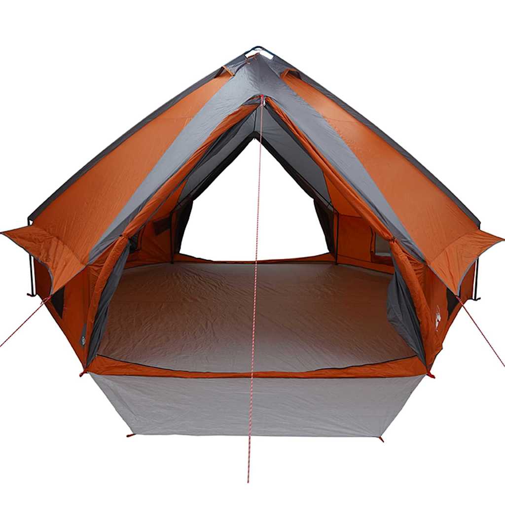 Teepee sátor 10 fős szürke és narancs 567 x 470 x 242 cm