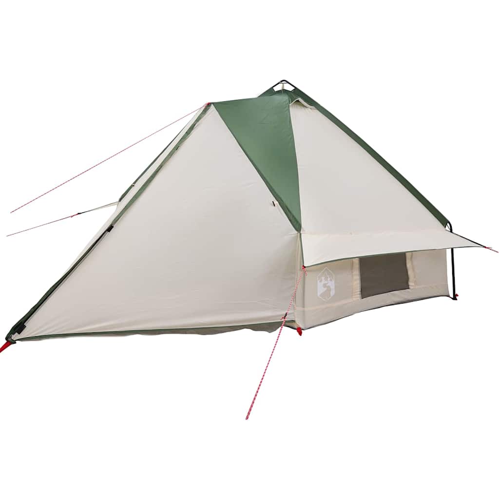Teepee sátor 8 fős tetővel zöld és fehér 490 x 410 x 210 cm
