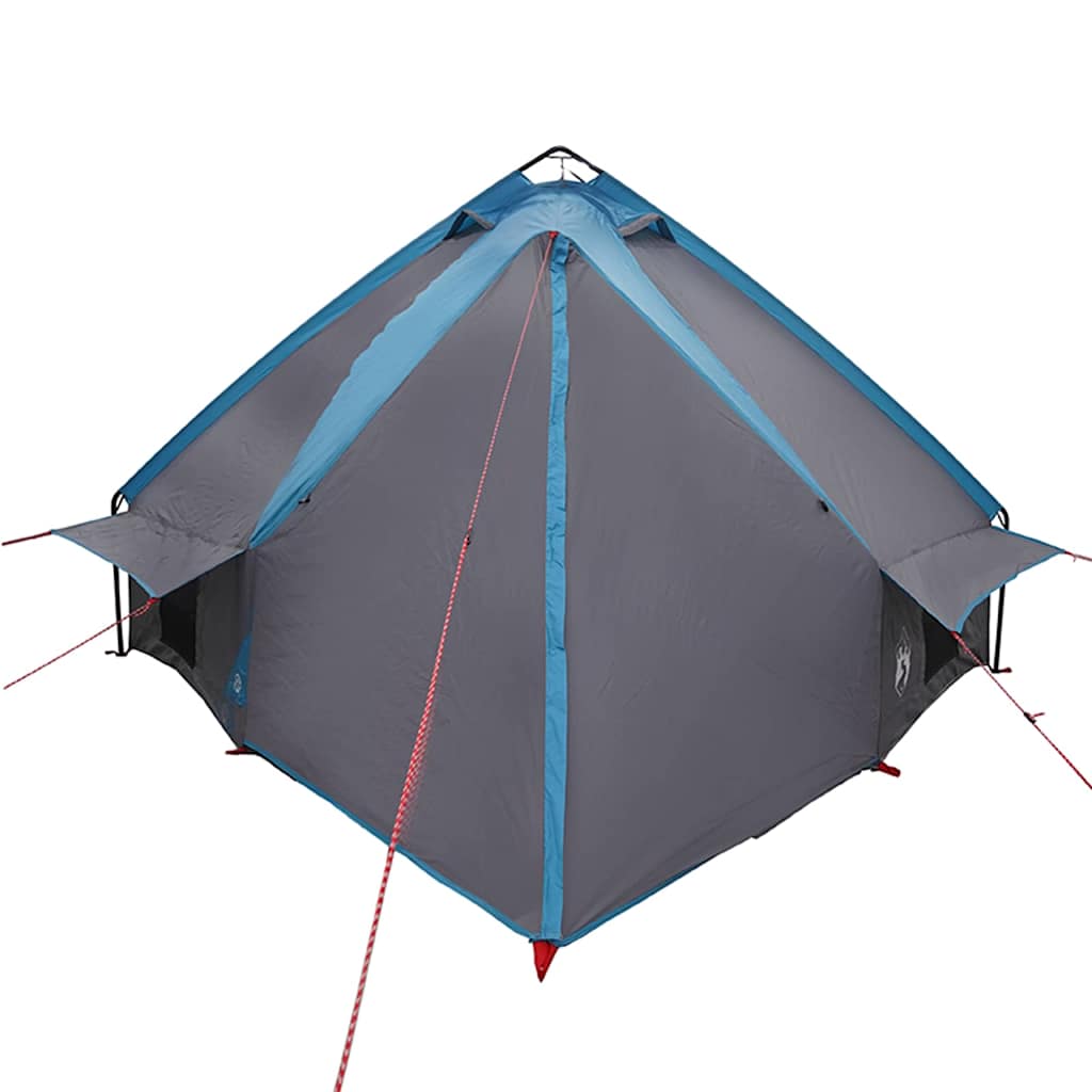 Teepee sátor 8 fős tetővel kék és szürke 490 x 410 x 210 cm