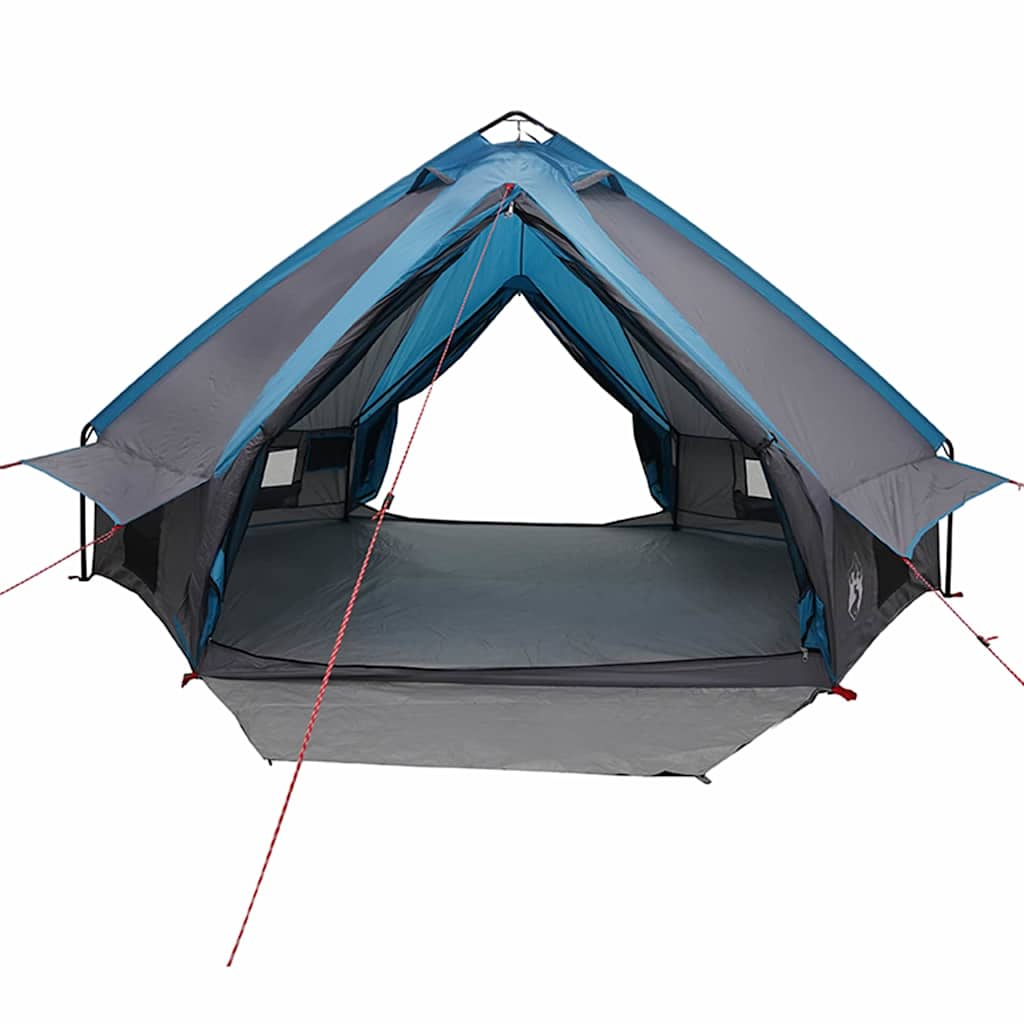 Teepee sátor 8 fős tetővel kék és szürke 490 x 410 x 210 cm