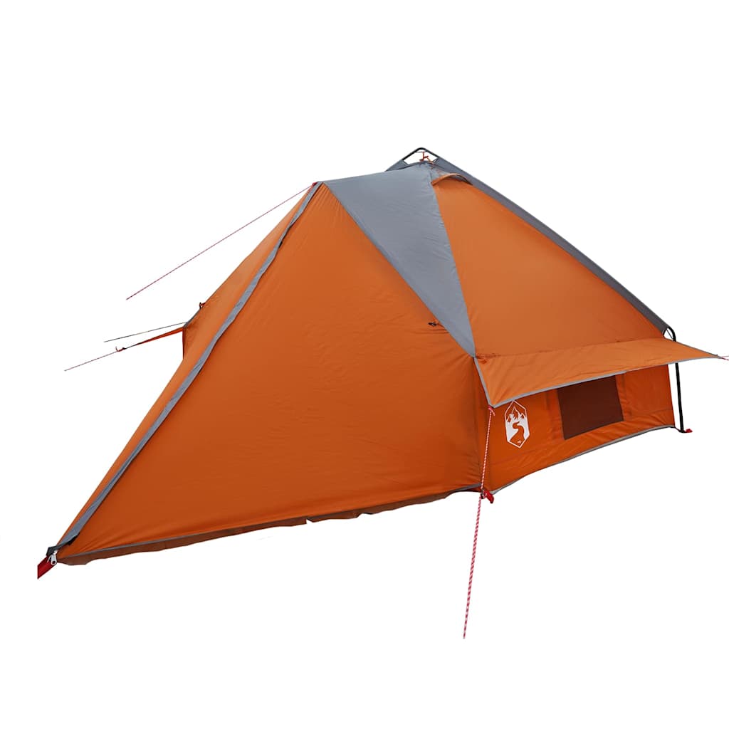 Teepee sátor 8 fős tetővel szürke és narancs 490 x 410 x 210 cm