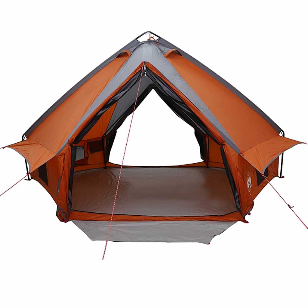 Teepee sátor 8 fős tetővel szürke és narancs 490 x 410 x 210 cm