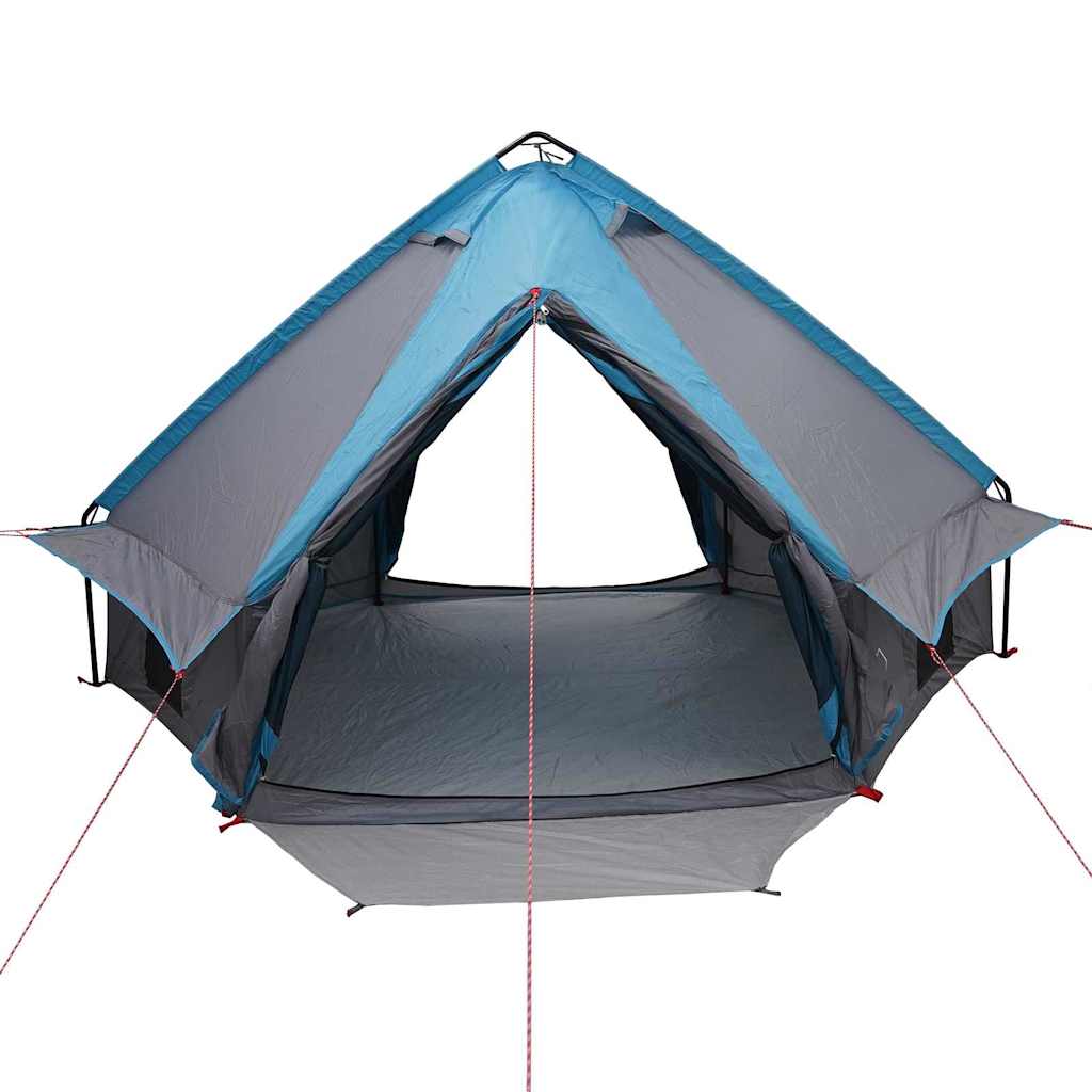 Teepee sátor 4-fős tetővel kék és szürke 388 x 320 x 169 cm