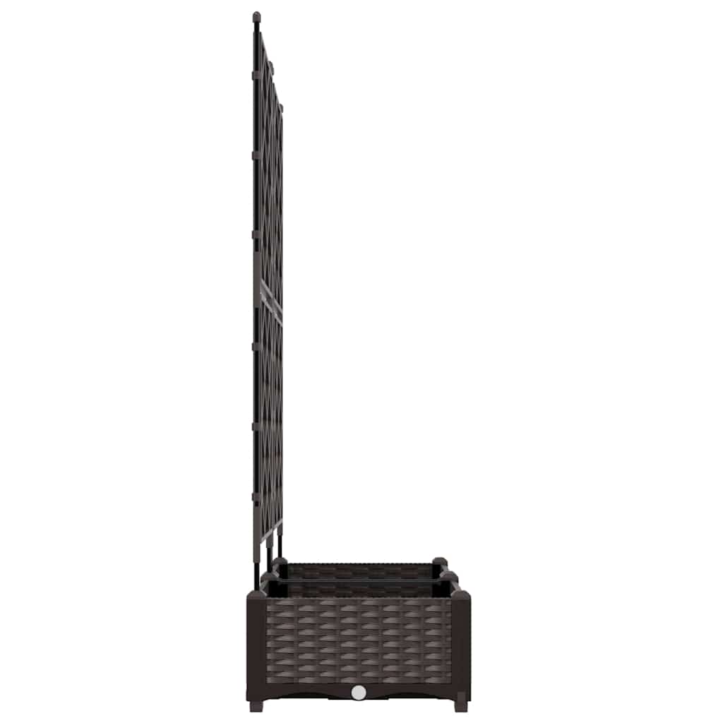Kerti cserép 2 db barna 80 x 40 x 125,5 cm pp