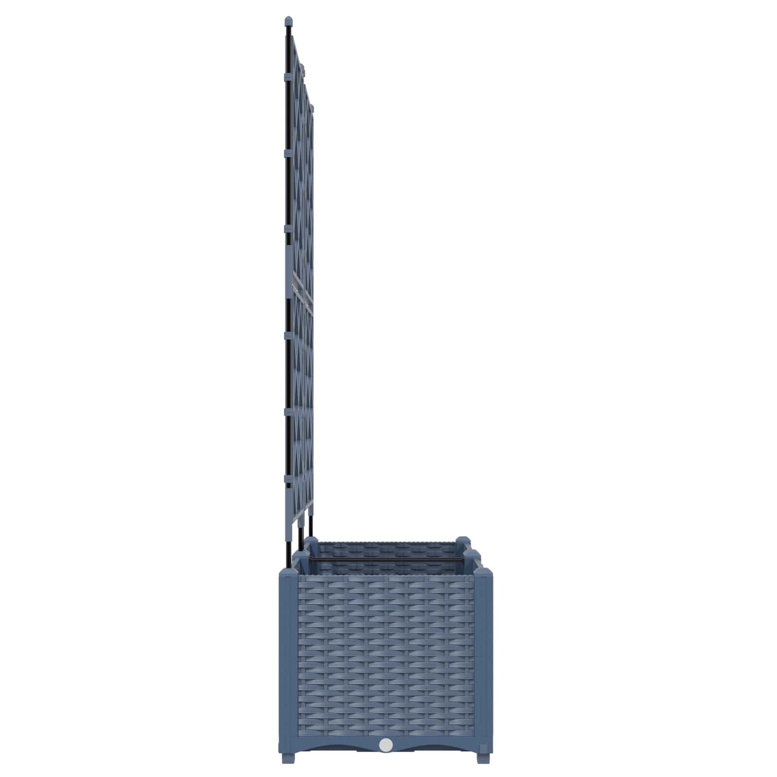 Kerti cserép 2 db szürke 80 x 40 x 143 cm pp