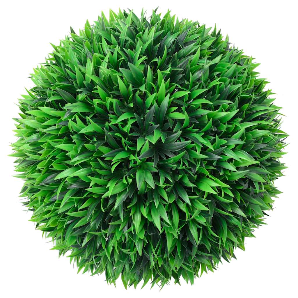 2 db zöld mesterséges boxwood gömbök led fényekkel 38 cm