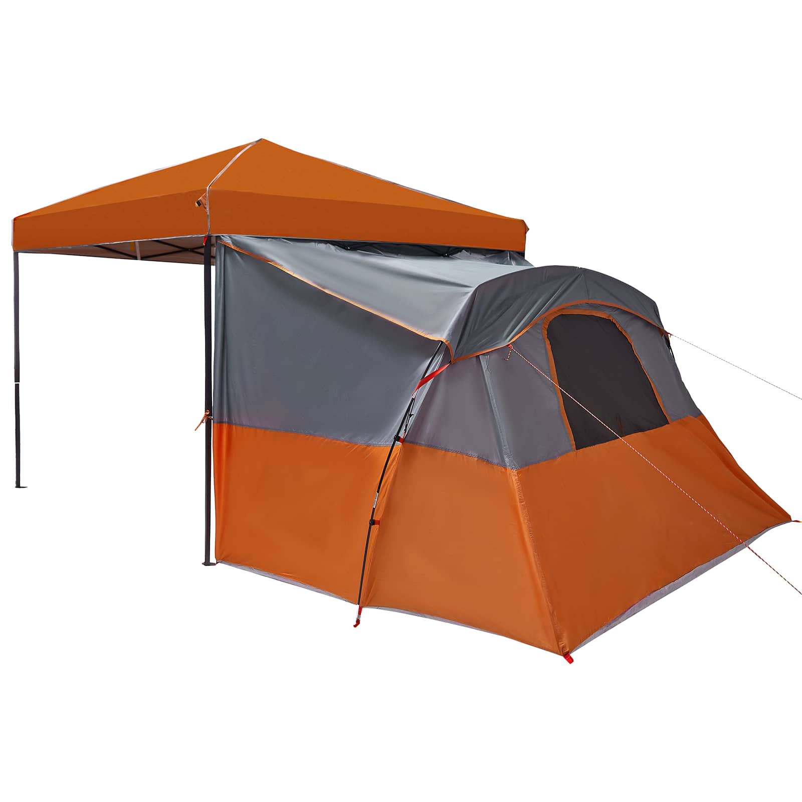 Kemping sátor szett 2 pcs narancssárga taffeta és szövet