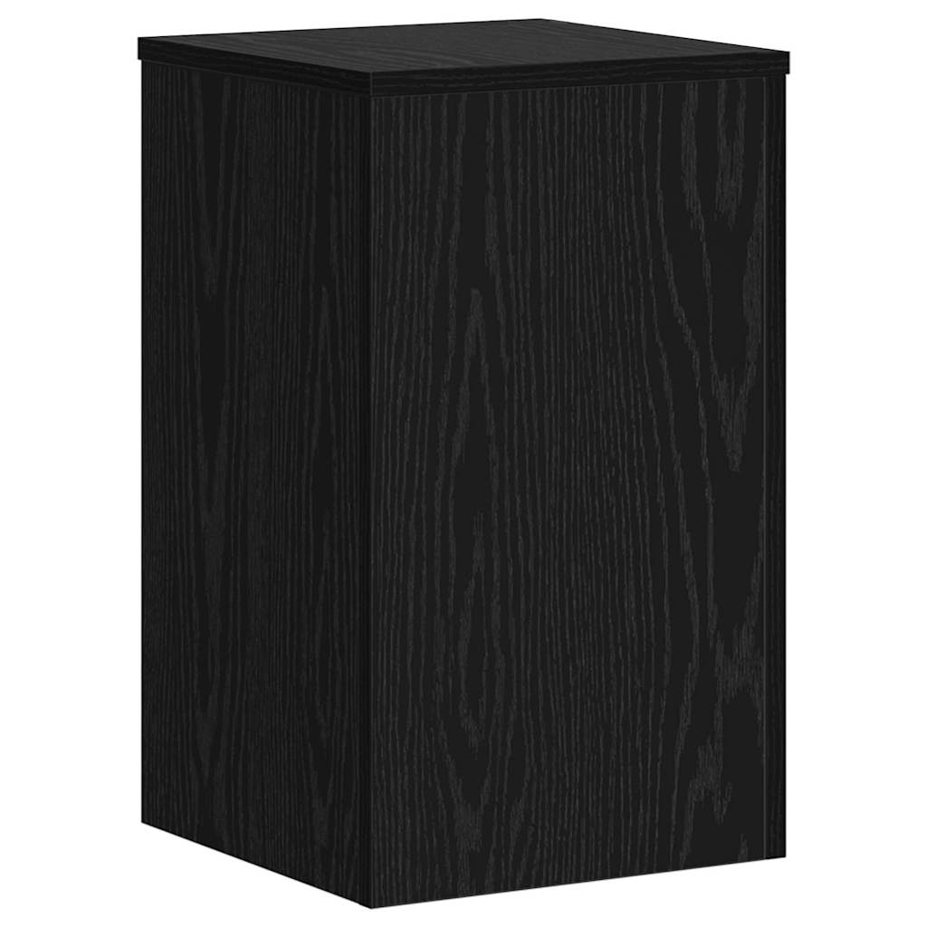 Növényállvány 2 pcs fekete tölgy 30 x 30 x 50 cm faanyag