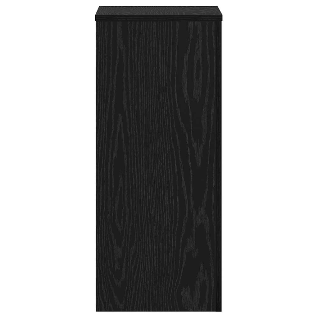 Növényállvány 2 pcs fekete tölgy 30 x 30 x 70 cm faanyag