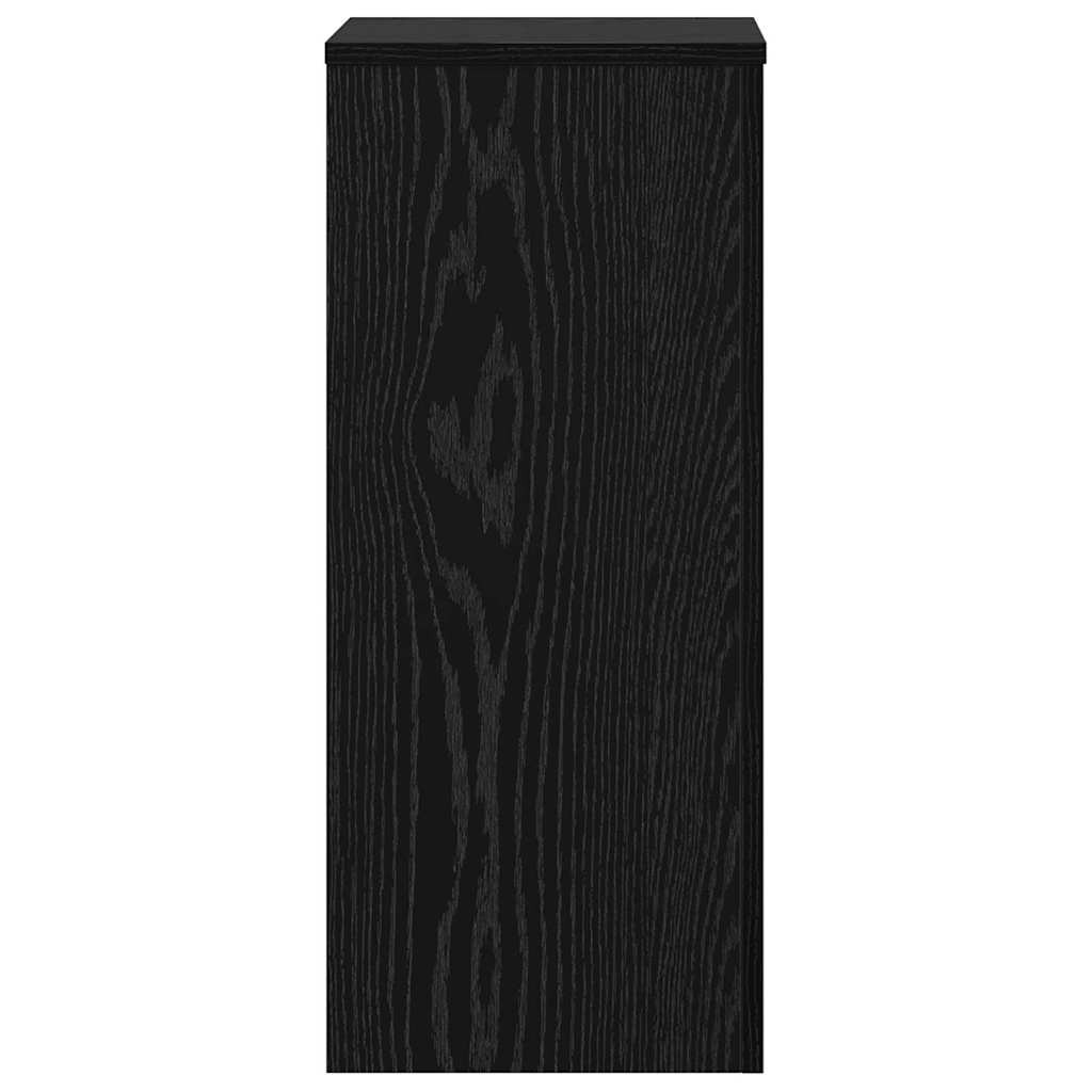 Növényállvány 2 pcs fekete tölgy 30 x 30 x 70 cm faanyag