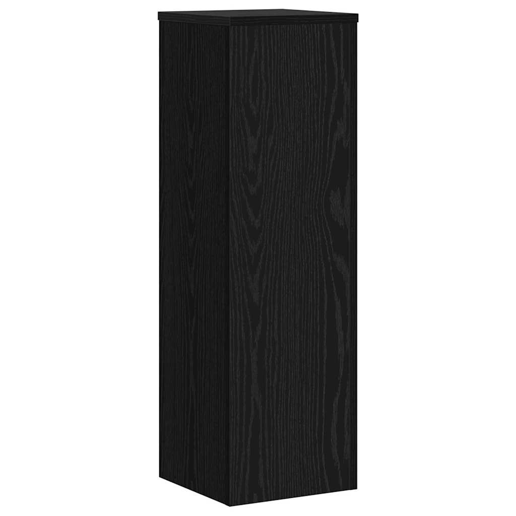 Növényállvány 2 pcs fekete tölgy 25 x 25 x 80 cm faanyag