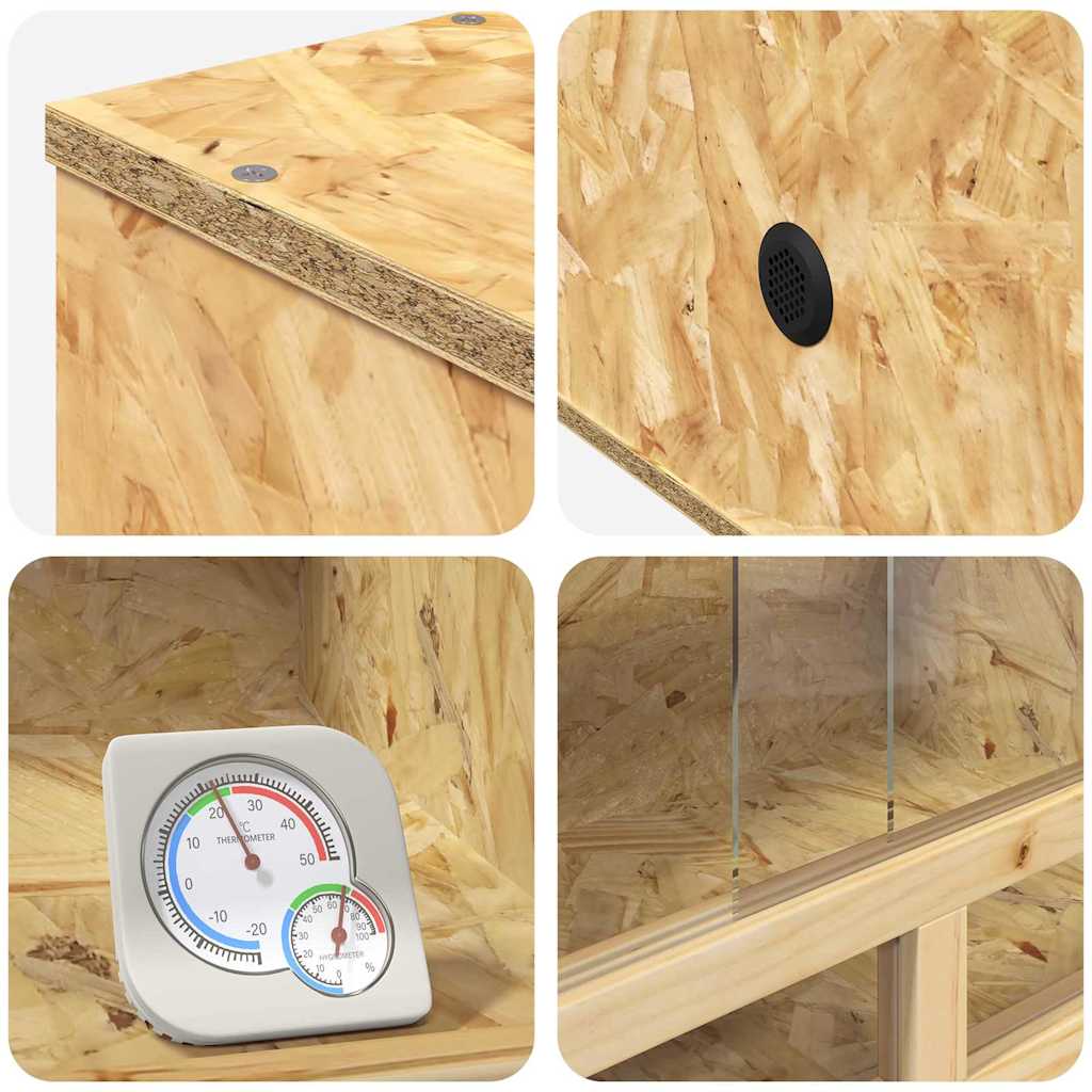 Terrárium barna 100 x 50 x 100 cm osb