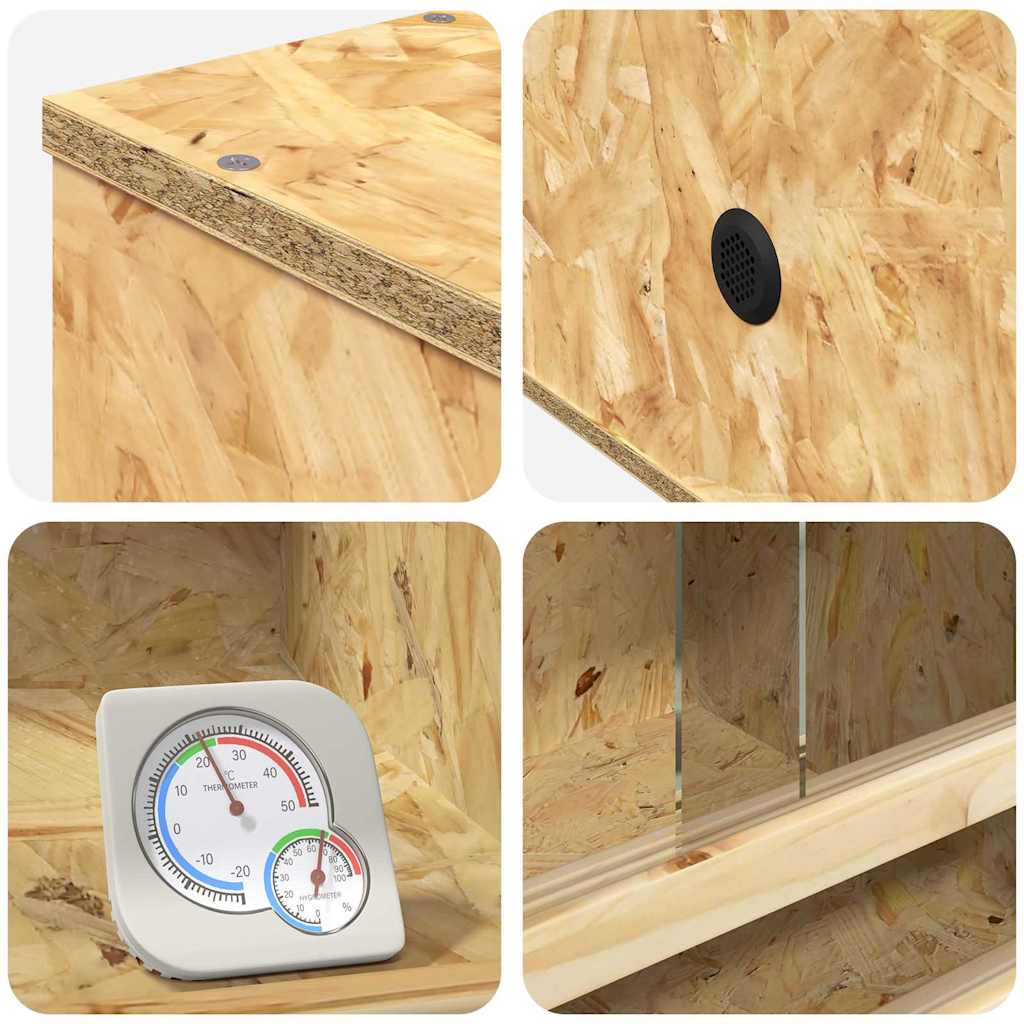 Terrárium barna 50 x 50 x 130 cm osb