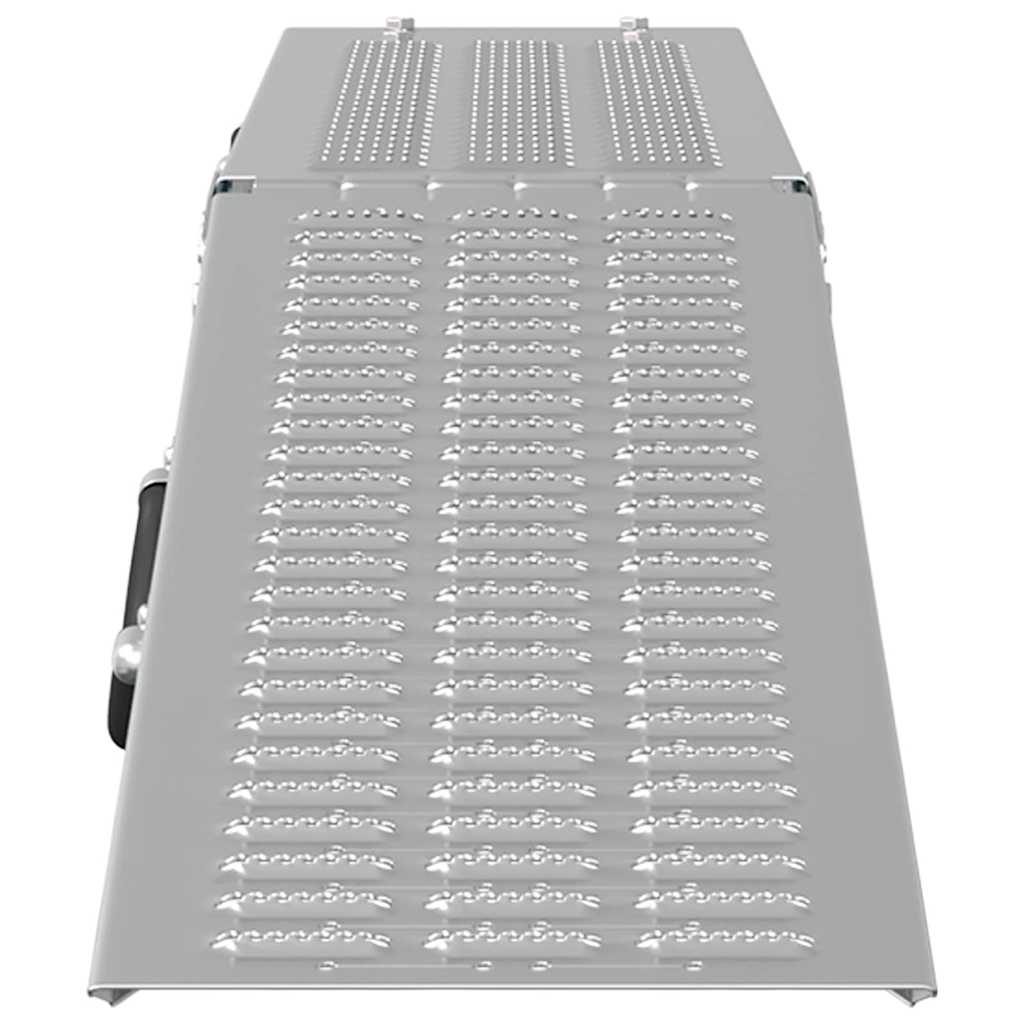 Rakodó rámpa 2 pcs ezüst 166 x 22,5 x 4,5 cm horganyzott acél