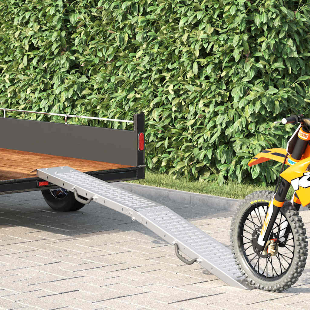 Rakodó rámpa ezüst 185 x 22,5 x 4,5 cm horganyzott acél