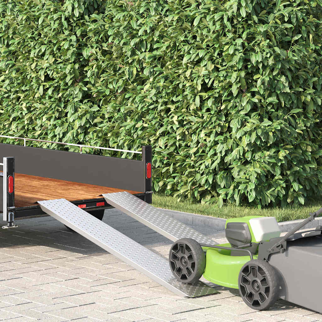 Rakodó rámpa ezüst 159 x 23 x 5 cm horganyzott acél