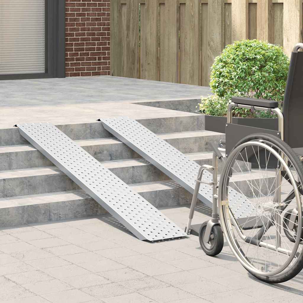 Rakodó rámpa ezüst 159 x 23 x 5 cm horganyzott acél
