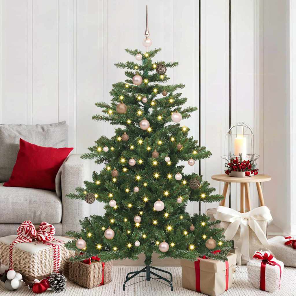 Műanyag hajtogatós karácsonyfa with 15 leds zöld 150 cm pvc