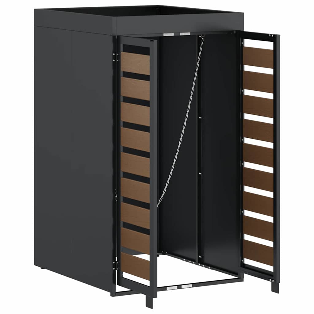 Hulladékgyűjtő tároló virágcserép tetővel 240l-es kukához