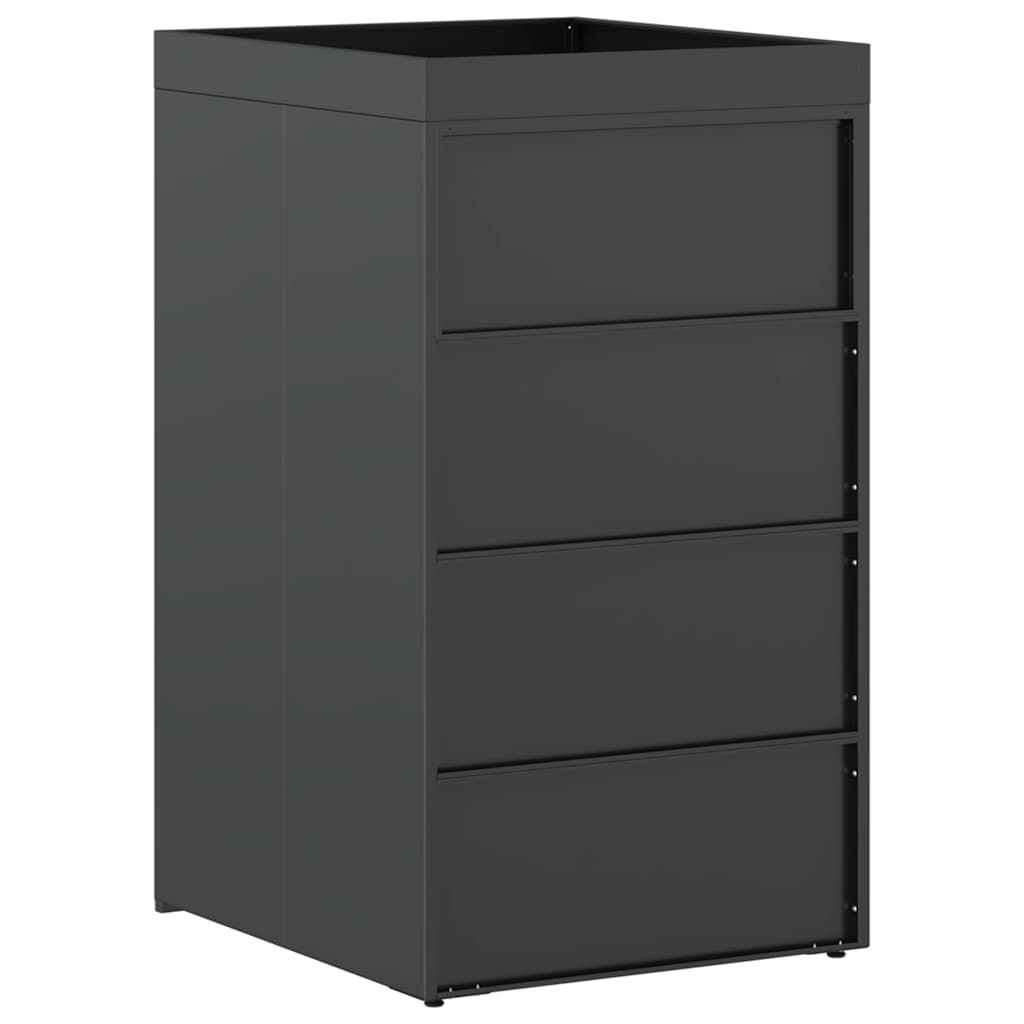 Hulladékgyűjtő tároló virágcserép tetővel 240l-es kukához