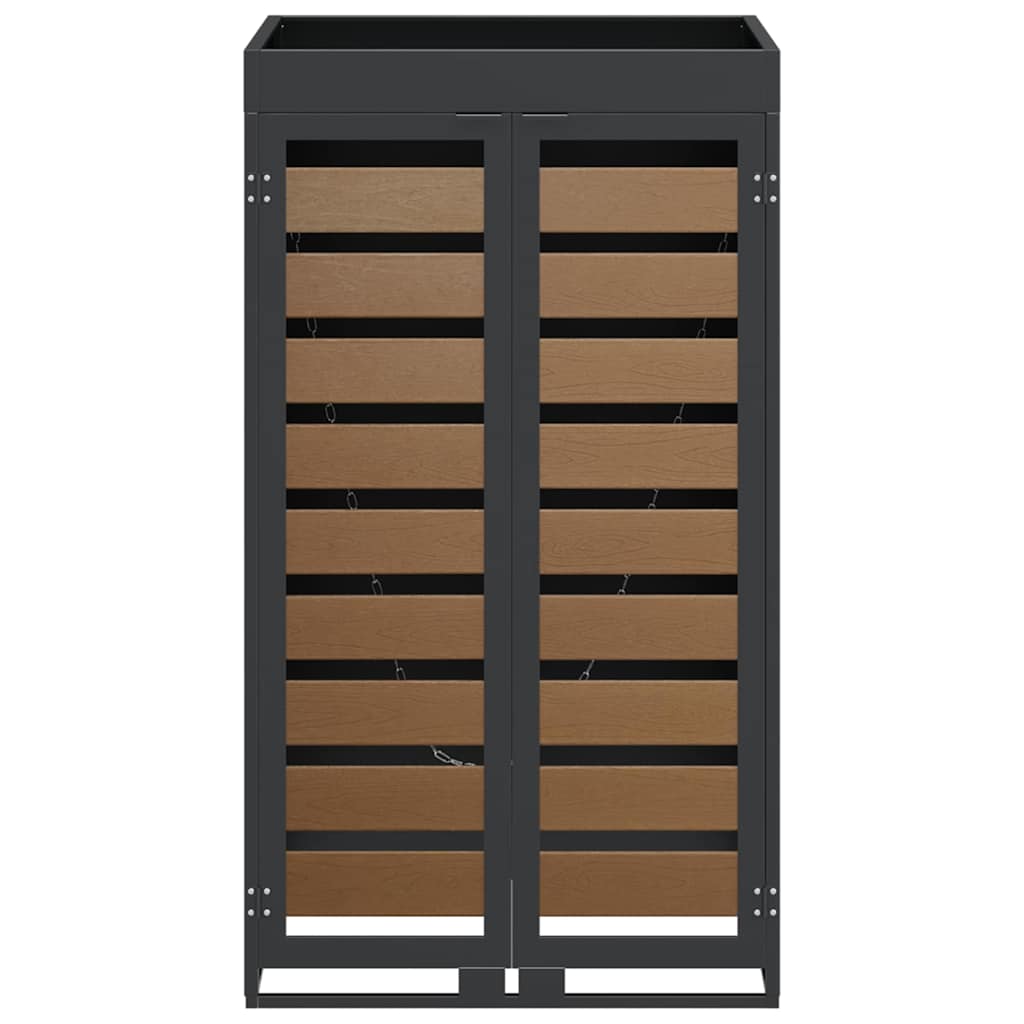 Hulladékgyűjtő tároló virágcserép tetővel 240l-es kukához