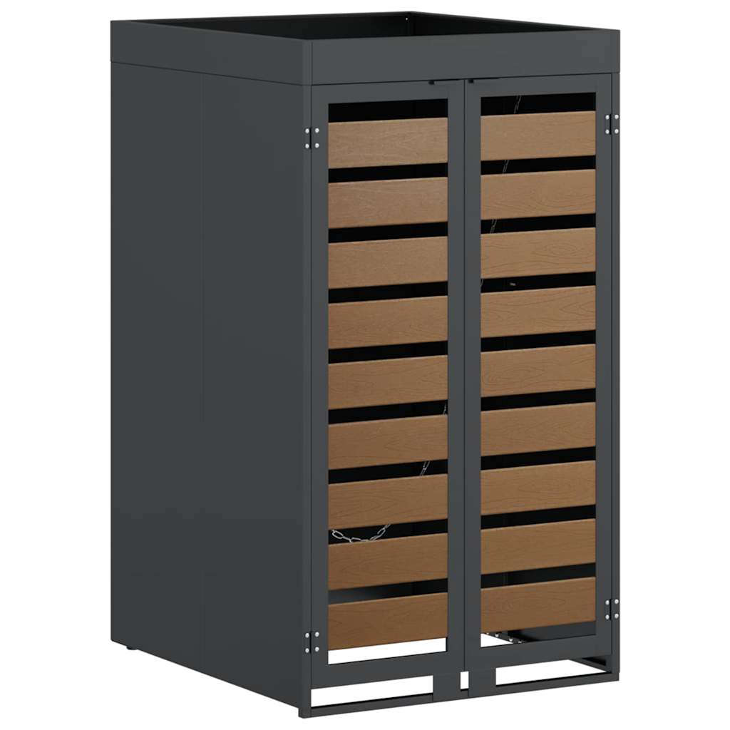 Hulladékgyűjtő tároló virágcserép tetővel 240l-es kukához