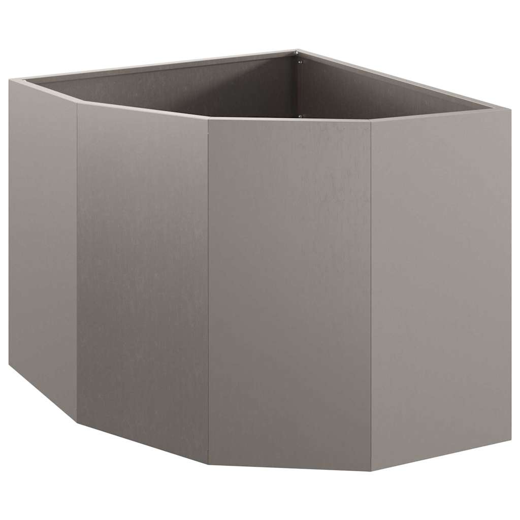 Sarok virágtartó rozsdás 60 x 60 x 50 cm időjárásálló acél