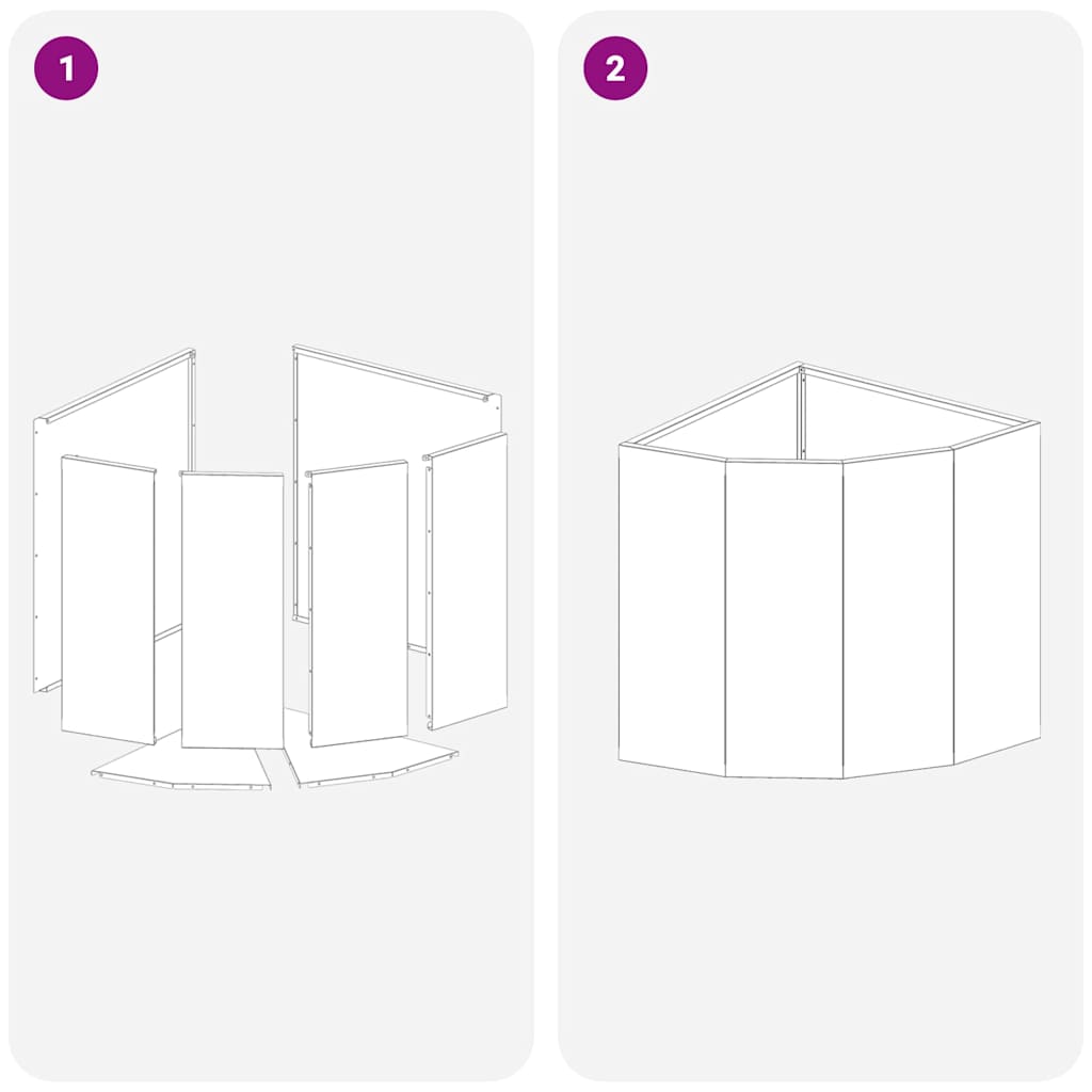 Sarok virágtartó oliva zöld 45 x 45 x 50 cm acél