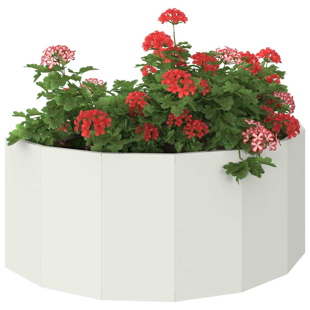 Növénytartó fehér 90 x 45 x 35 cm acél