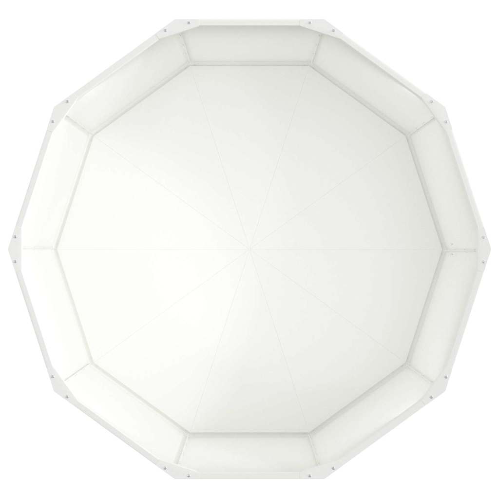 Növénytartó fehér 120 x 120 x 50 cm acél