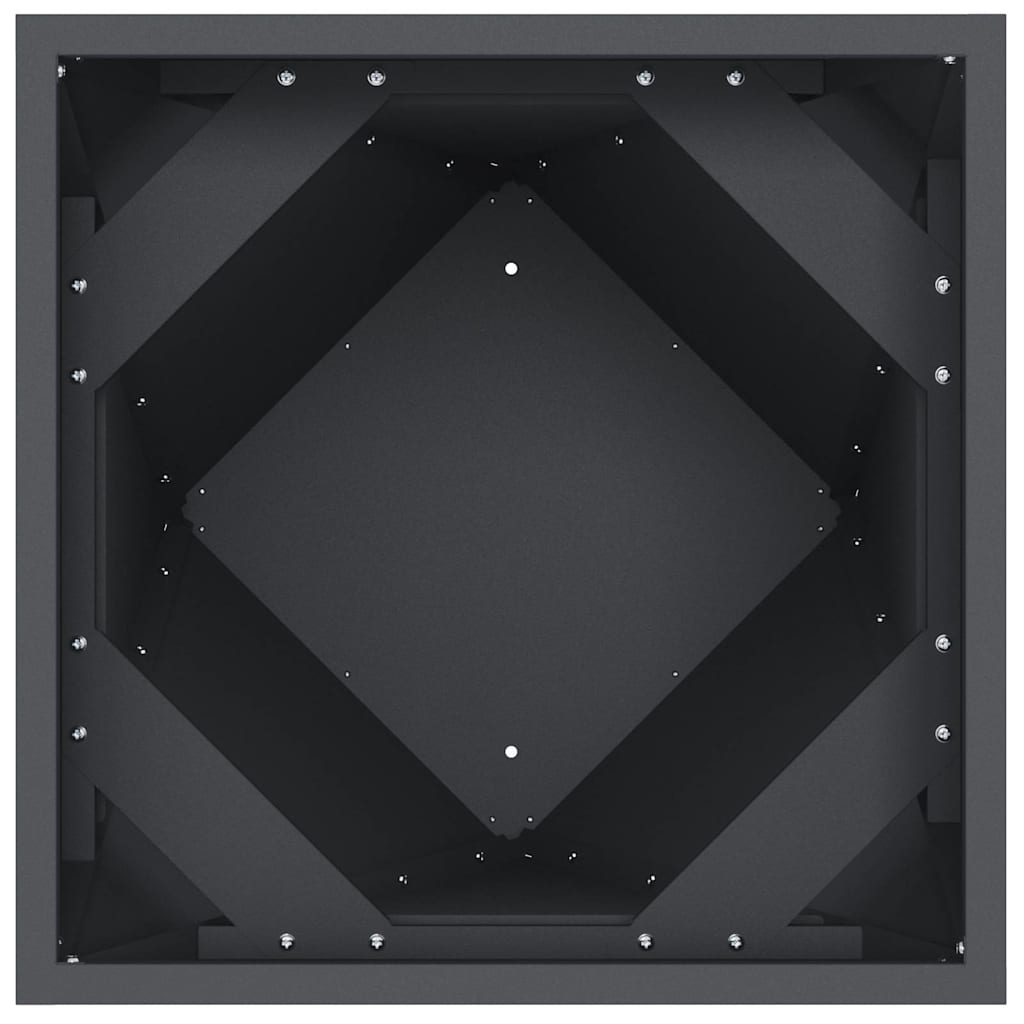 Növénytartó 2 pcs antracit 50 x 50 x 75 cm acél