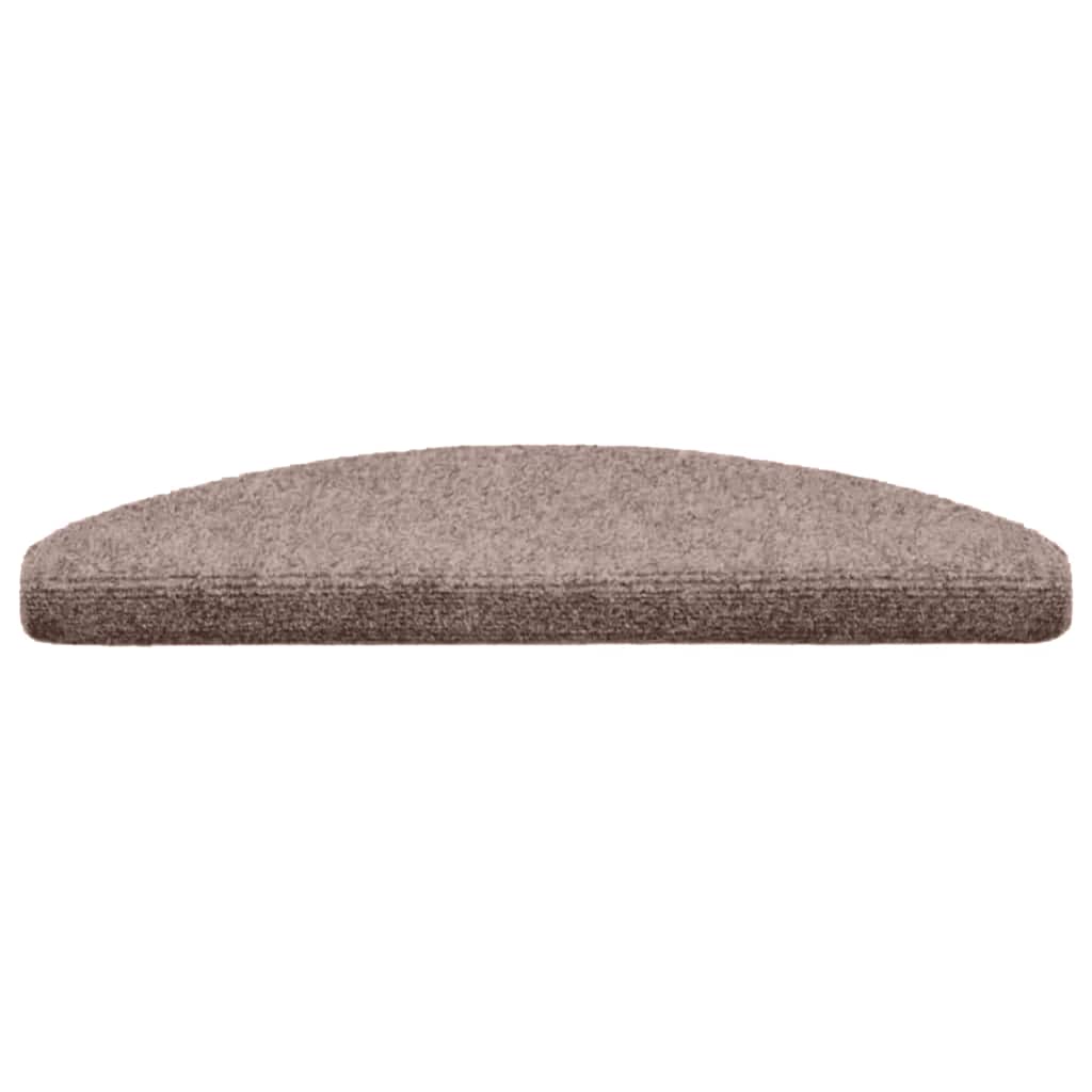 20 db öntapadós lépcsőszőnyeg 65 x 21 x 4 cm világosbarna félkör alakú nagy