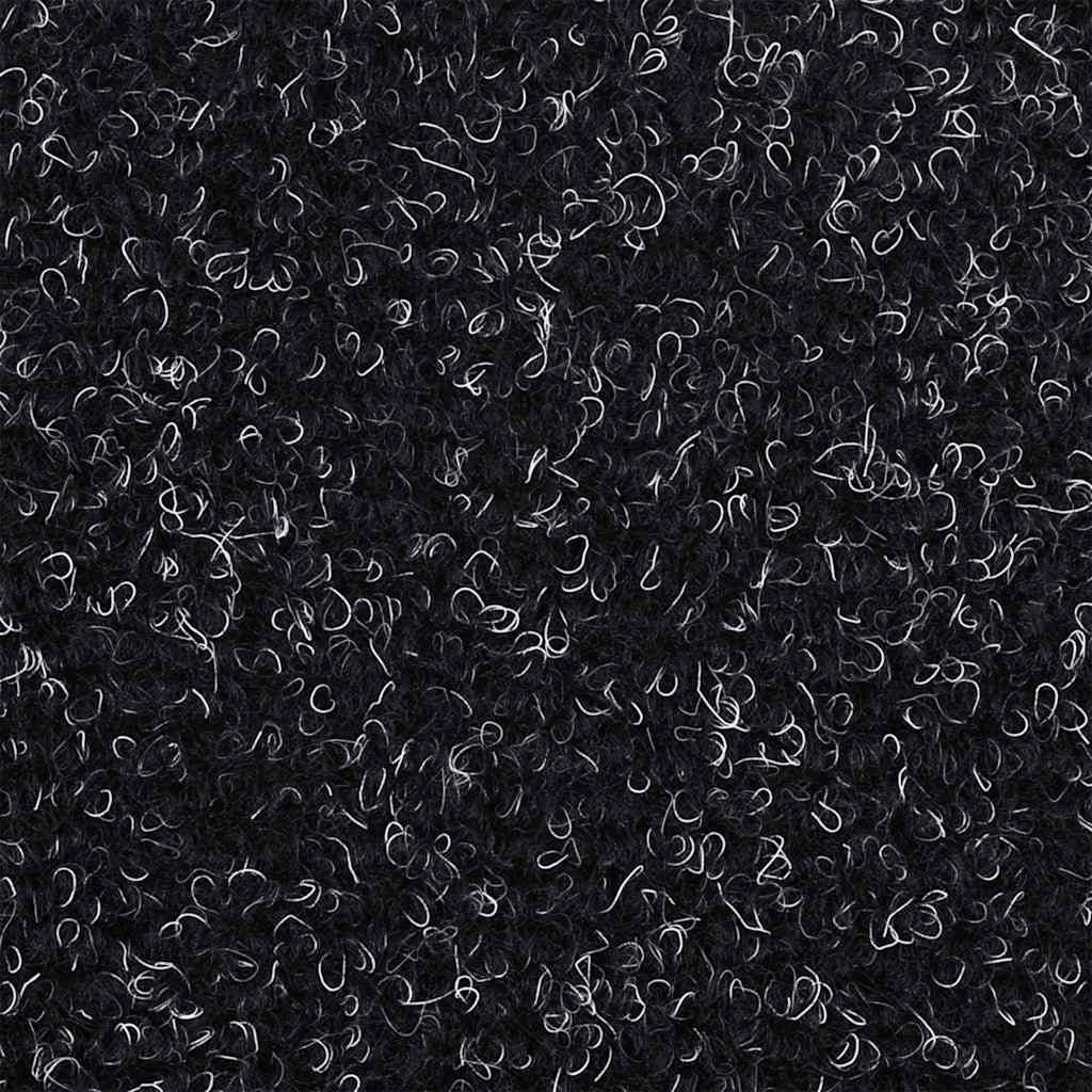 20 db öntapadós lépcsőszőnyeg, 65 x 21 x 4 cm, fekete, nagy félkör alakú
