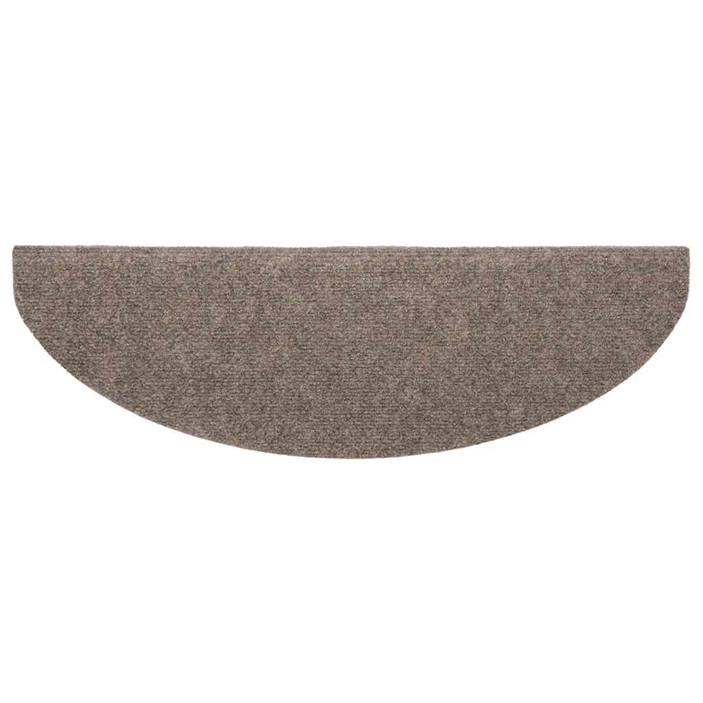 20 db öntapadós lépcsőszőnyeg 65 x 21 x 4 cm bézs félkör alakú nagy