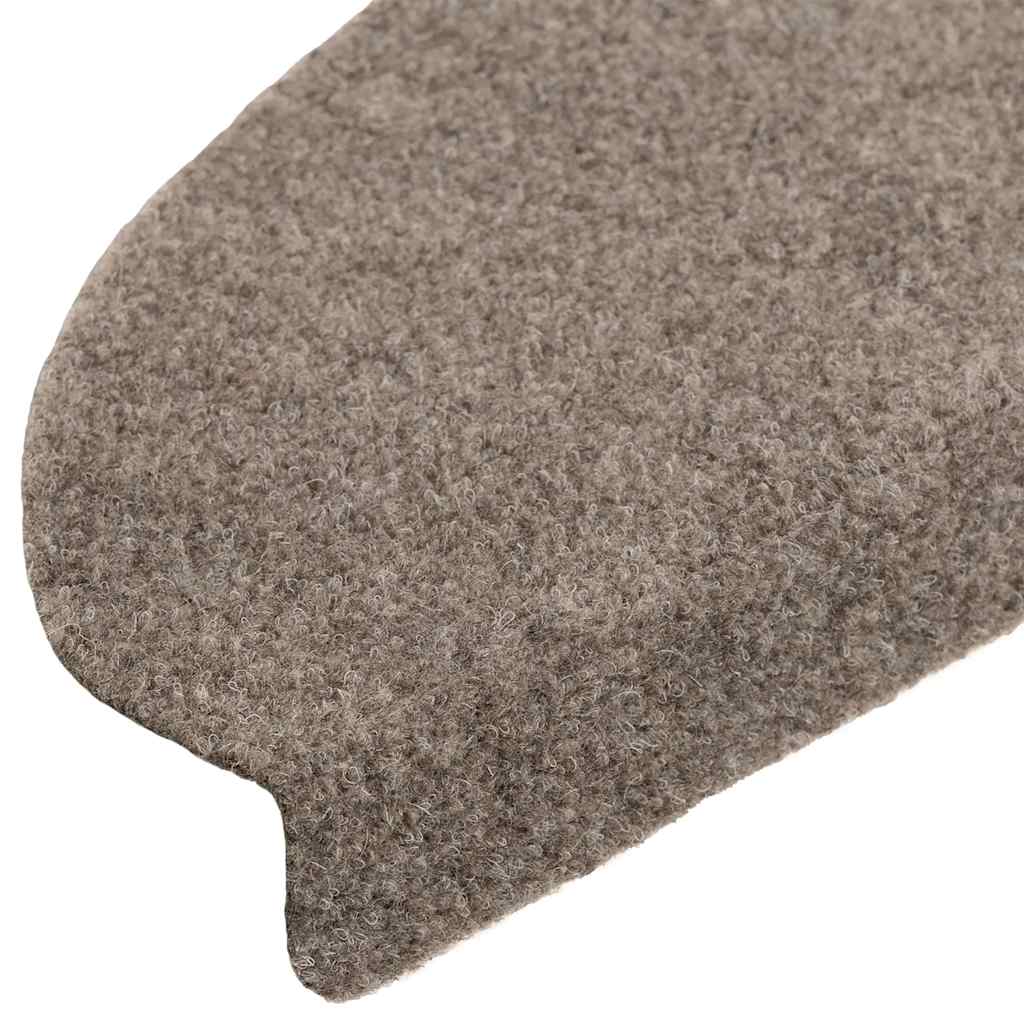 20 db öntapadós lépcsőszőnyeg 65 x 21 x 4 cm bézs félkör alakú nagy
