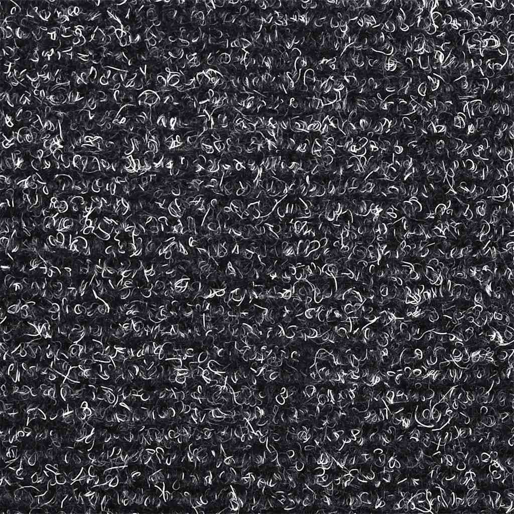 20 db öntapadós lépcsőszőnyeg, 56 x 17 x 3 cm, sötétszürke, félkör alakú