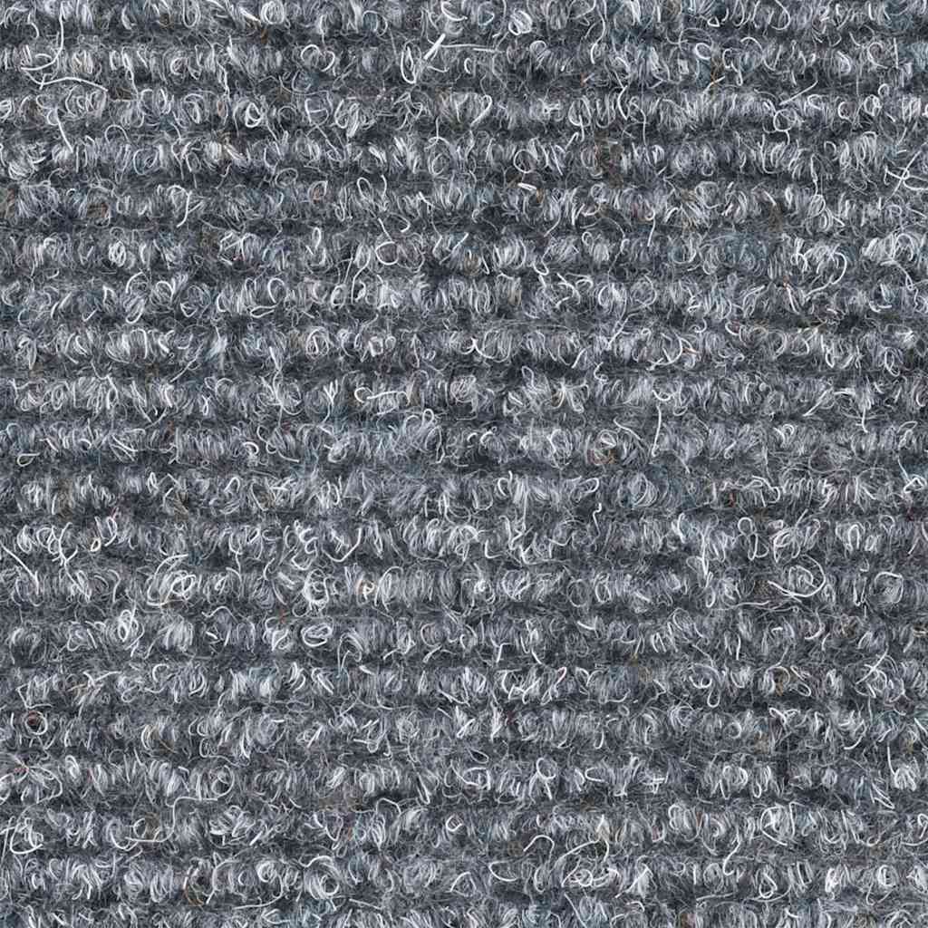 20 db öntapadós lépcsőszőnyeg, 56 x 17 x 3 cm, világosszürke, félkör alakú