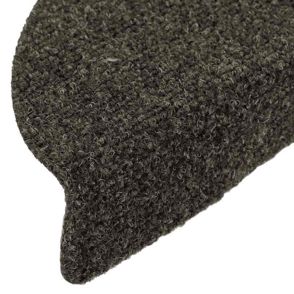20 db öntapadós lépcsőszőnyeg 56 x 17 x 3 cm antracit félkör alakú