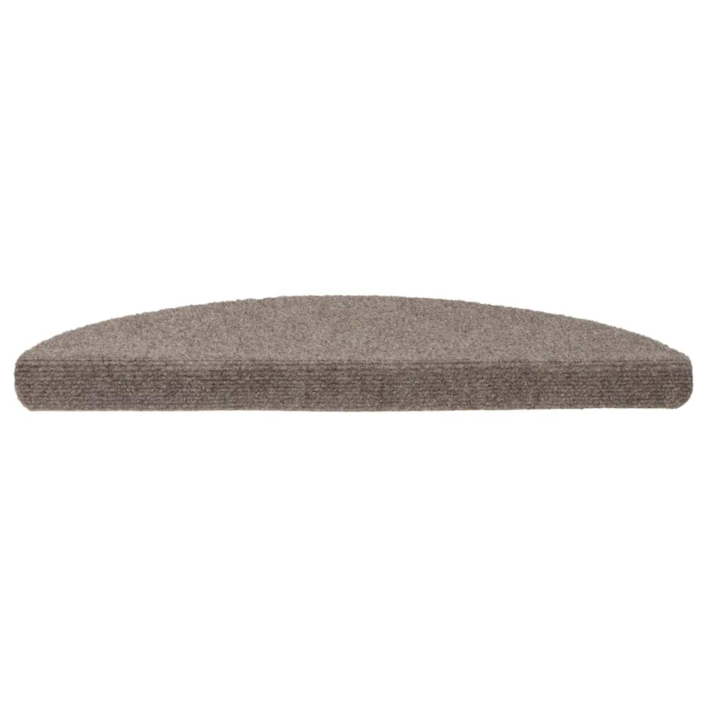 20 db öntapadós lépcsőszőnyeg 56 x 17 x 3 cm bézs félkör alakú