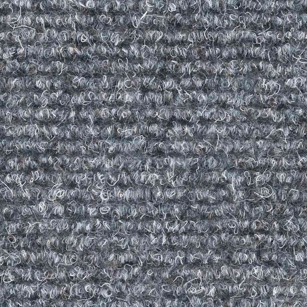 30 db öntapadós lépcsőszőnyeg, 56 x 17 x 3 cm, világosszürke, félkör alakú